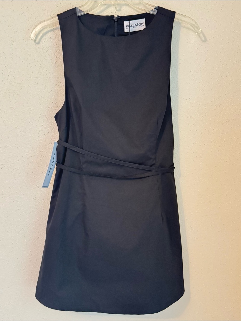 NWT Princess Polly Yumiko Romper Skirt/Skort Sleeveless Mini Dress Black Size 6